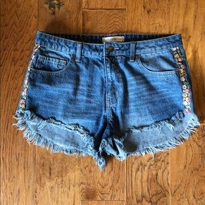Denim shorts